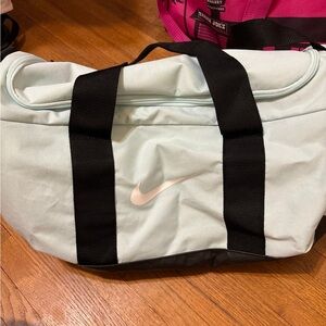 Nike Women's Black and Mint Green Duffel Bag